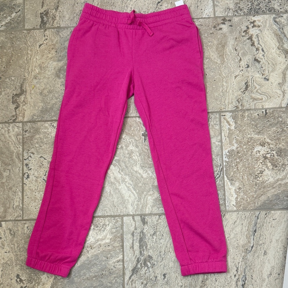 NWT Size Large 10-12 Athletic WorkS Pink Jogger Pants